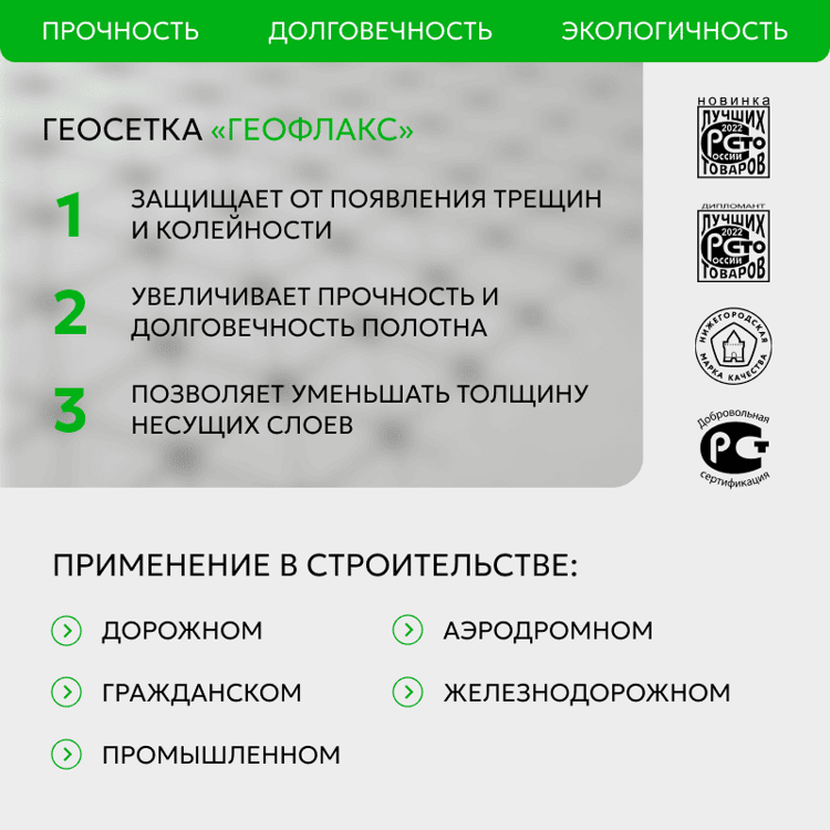 Геосетка трехосная 160