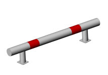 КМ-2000/108х3 Колесоотбойник прямой на фланцевых опорах